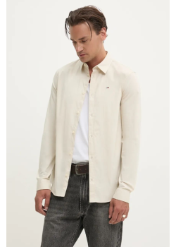 Košeľa Tommy Jeans béžová