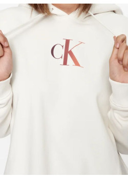 Dámska mikina s kapucňou Calvin Klein Jeans s farebným logom