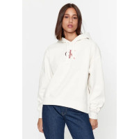 Dámska mikina s kapucňou Calvin Klein Jeans s farebným logom