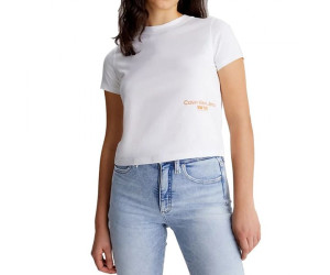 Damske biele cropped tričko Calvin Klein Jeans