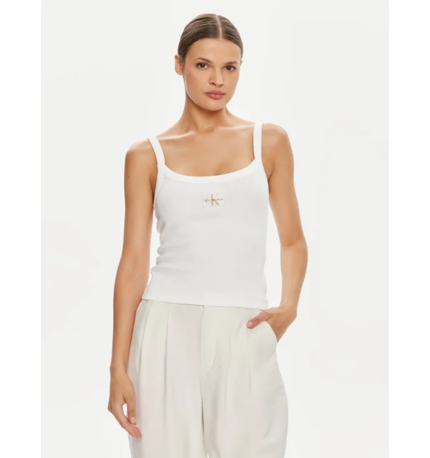 Tielko v bielej farbe Calvin Klein Jeans Tielko v bielej farbe Calvin Klein Jeans