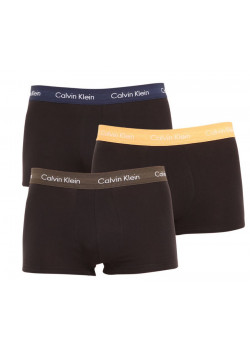 3PACK pánske boxerky Calvin Klein čierne