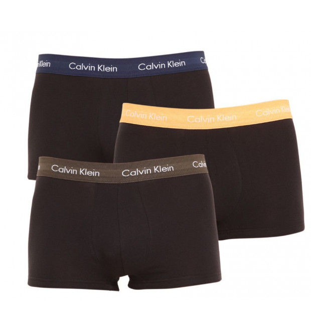 3PACK pánske boxerky Calvin Klein čierne 3PACK pánske boxerky Calvin Klein čierne