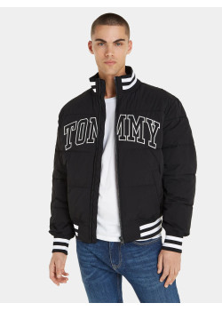 Tommy Jeans štýlová pánska bunda čierna