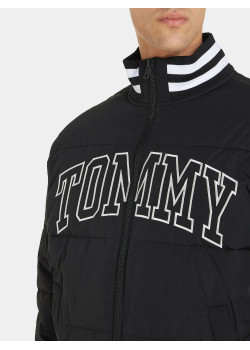Tommy Jeans štýlová pánska bunda čierna