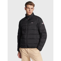 Pánska tenká čierna páperová bunda Tommy Jeans Pánska tenká čierna páperová bunda Tommy Jeans