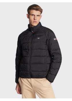 Pánska tenká čierna páperová bunda Tommy Jeans 