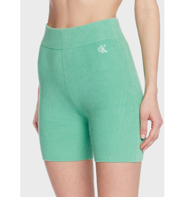 Cyklistické šortky Calvin Klein Jeans zelenej farby Cyklistické šortky Calvin Klein Jeans zelenej farby