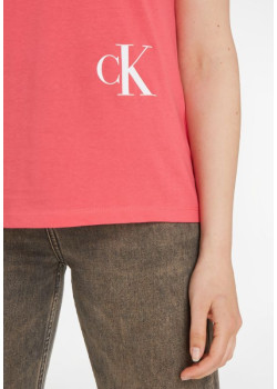 Ružové tričko s krátkym rukávom Calvin Klein Jeans