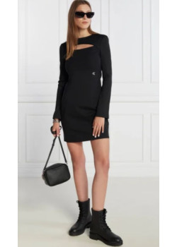 Dámske čierne mini šaty Calvin Klein 