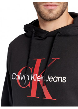 Mikina s kapucňou Calvin Klein čierna