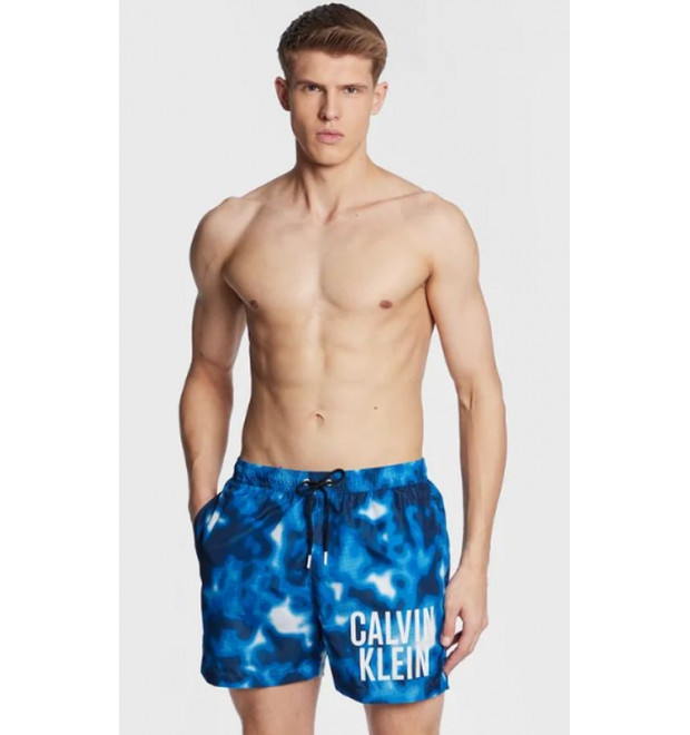 Modré šortky Calvin Klein so vzorom Modré šortky Calvin Klein so vzorom