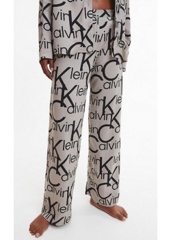Dámske vzorované dlhé pyžamo Calvin Klein