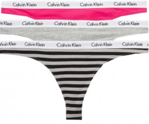 Dámske tangá Calvin Klein 3 kusy v balení