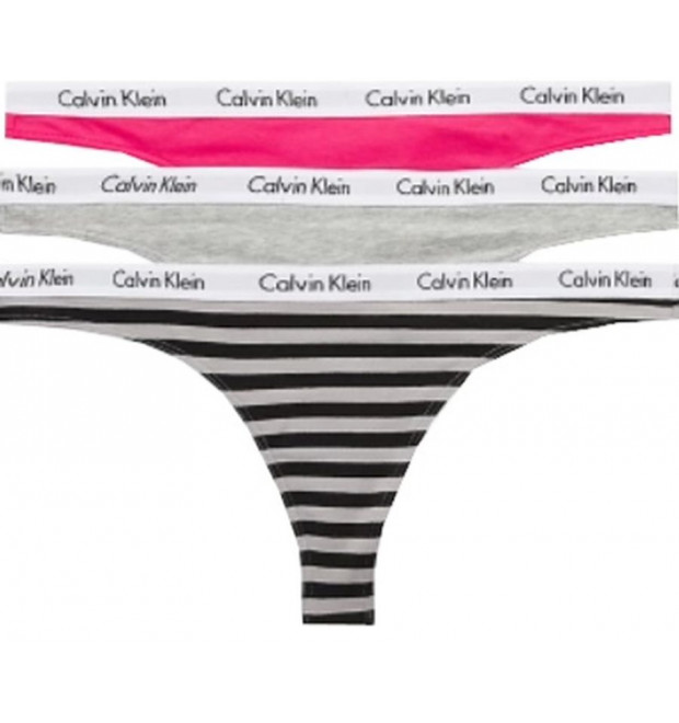 Dámske tangá Calvin Klein 3 kusy v balení