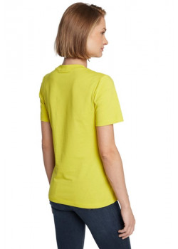 Dámske tričko Calvin Klein Slim Fit žlté