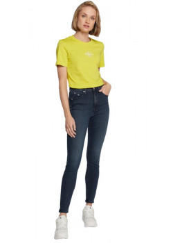 Dámske tričko Calvin Klein Slim Fit žlté