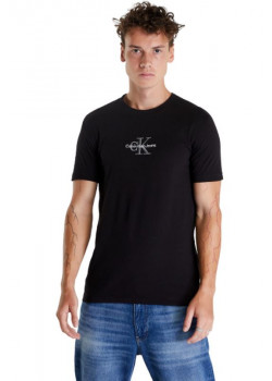 Tričko Calvin Klein pre pánov s krátkym rukávom čierne