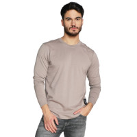Calvin Klein pánske tričko s nášivkou loga hnedé