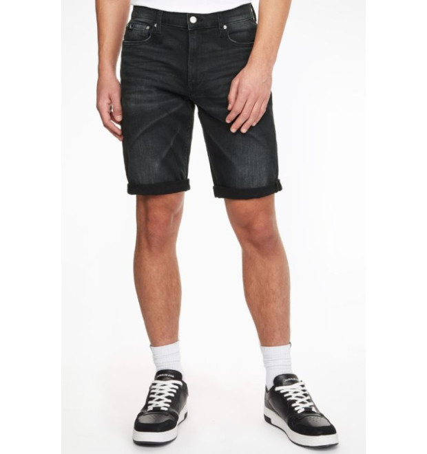 Džínsové čierne kraťasy Calvin Klein Jeans