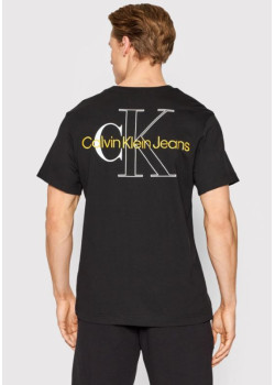 Pánske čierne tričko s výrazným logom Calvin Klein  Jeans