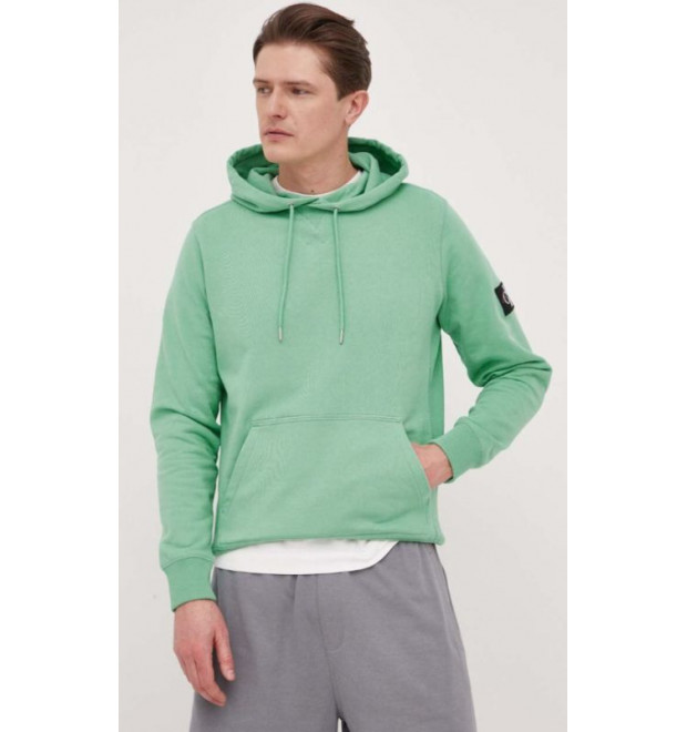 Zelená pánska mikina s kapucňou Calvin Klein Jeans Zelená pánska mikina s kapucňou Calvin Klein Jeans