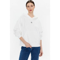 Biela dámska mikina s kapucňou Calvin Klein Jeans Biela dámska mikina s kapucňou Calvin Klein Jeans