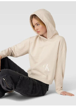 Dámska béžová mikina  s kapucňou Calvin Klein Jeans