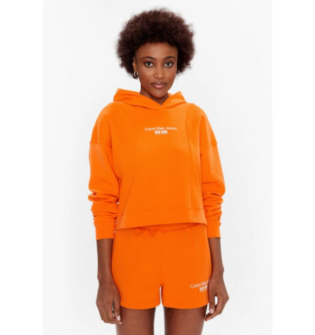 Oranžová dámska mikina Calvin Klein Jeans Oranžová dámska mikina Calvin Klein Jeans