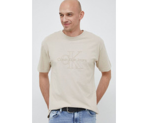 Pánske tričko Calvin Klein  Jeans v béžovej farbe
