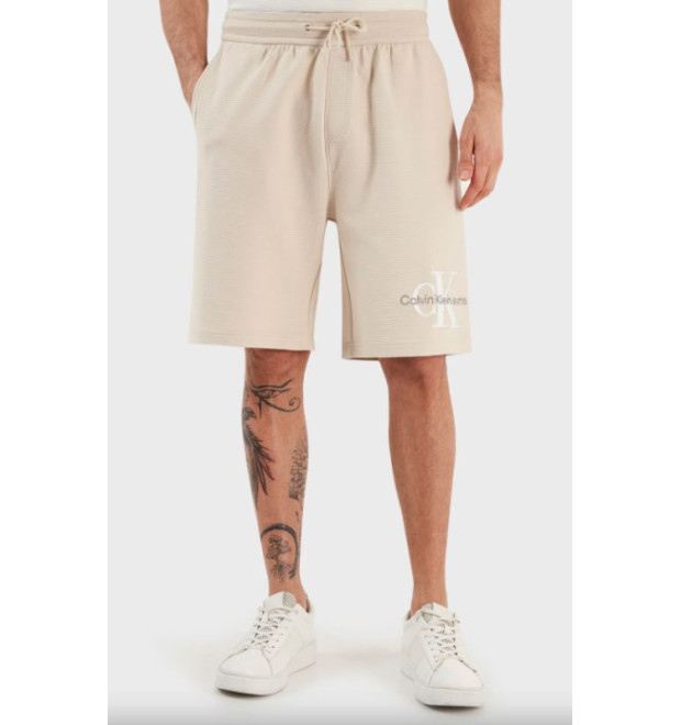 Pánske béžové kraťasy Calvin Klein Jeans Pánske béžové kraťasy Calvin Klein Jeans