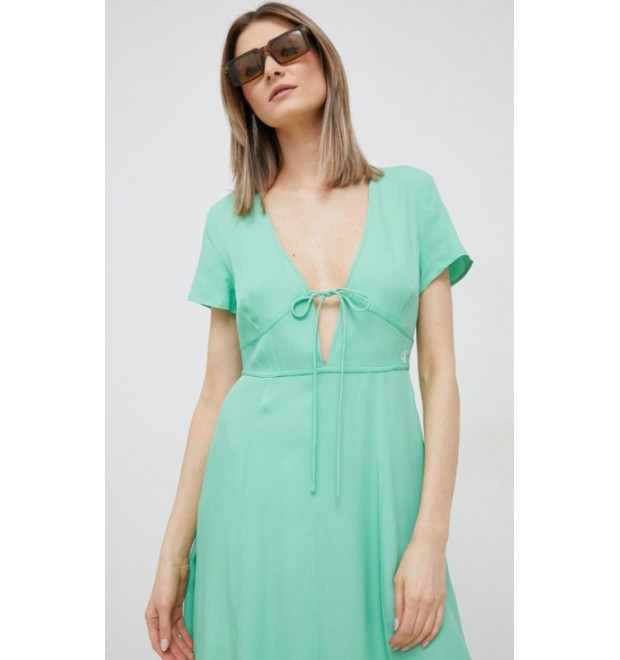 Zelené Midi šaty Calvin Klein Jeans Zelené Midi šaty Calvin Klein Jeans