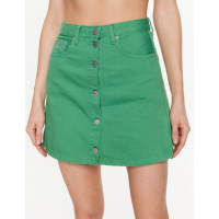 Rifľová zelená sukňa Tommy Jeans Rifľová zelená sukňa Tommy Jeans