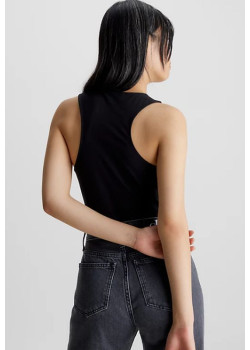 Top v čiernej farbe Calvin Klein Jeans