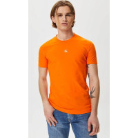Calvin Klein Jeans pánske tričko micro logo oranžové Calvin Klein Jeans pánske tričko micro logo oranžové