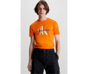 Calvin Klein Jeans pánske tričko s veľkým logom oranžové