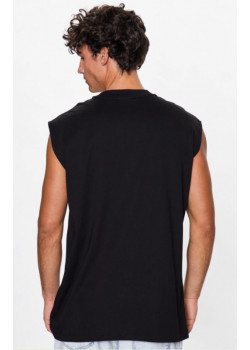 Čierne tričko bez rukávov Calvin Klein Jeans