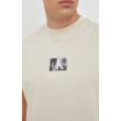 Béžové tričko bez rukávov Calvin Klein Jeans Béžové tričko bez rukávov Calvin Klein Jeans