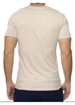 Béžové tričko Calvin Klein Jeans s logom
