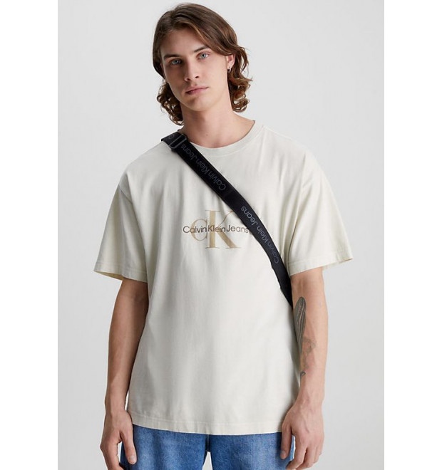 Pánske béžové tričko Calvin Klein Jeans Pánske béžové tričko Calvin Klein Jeans
