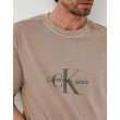 Calvin Klein Jeans pánske tričké s logom hnedé Calvin Klein Jeans pánske tričké s logom hnedé