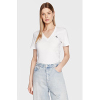 Calvin Klein Jeans dámske véčkové tričko biele