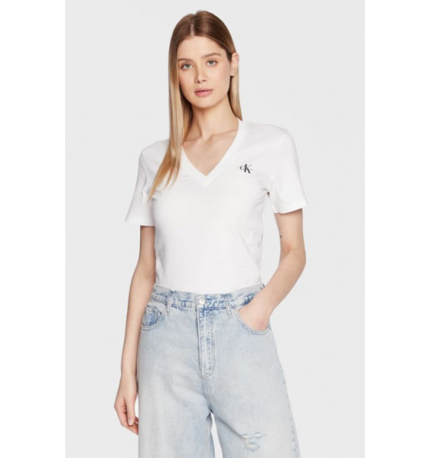 Calvin Klein Jeans dámske véčkové tričko biele Calvin Klein Jeans dámske véčkové tričko biele