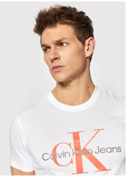 Biele tričko Calvin Klein Jeans s  logom