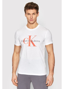 Biele tričko Calvin Klein Jeans s  logom
