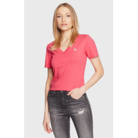 Dámske ružové tričko s krátkym rukávom Calvin Klein Jeans Dámske ružové tričko s krátkym rukávom Calvin Klein Jeans