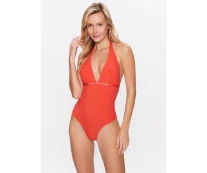 Dámske celé plavky Tommy Hilfiger oranžové