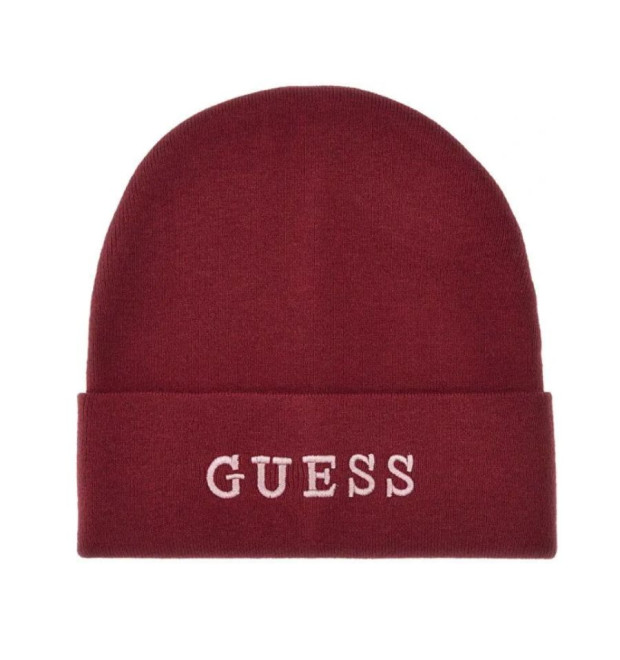 Dámska čiapka Guess v červenej farbe Dámska čiapka Guess v červenej farbe