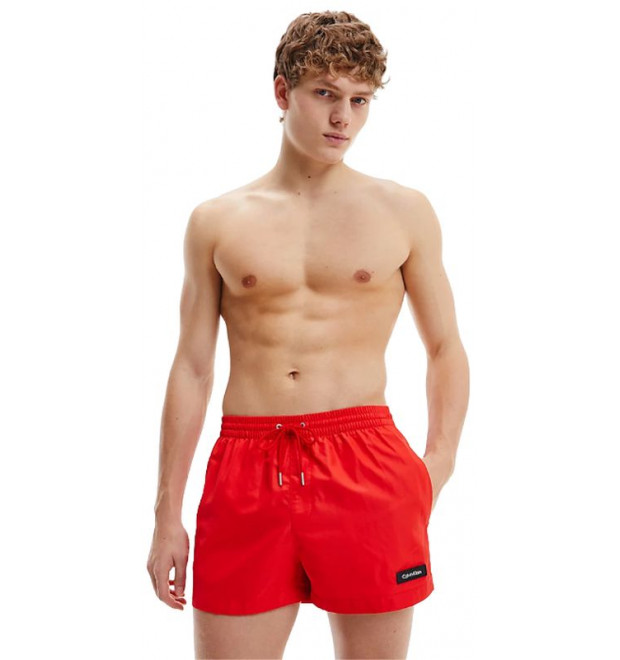 Červené krátke šortky Calvin Klein Červené krátke šortky Calvin Klein