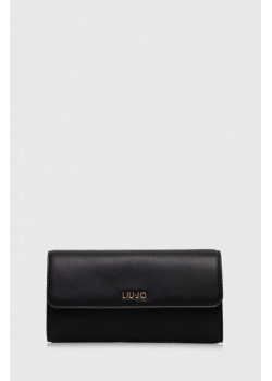 Elegantná dámska hladká peňaženka značky Liu Jo čierna